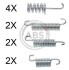 Комплект монтажный тормозных колодок A.B.S. 0004Q (фото 1)