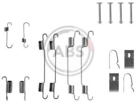 Комплект монтажный тормозных колодок A.B.S. 0722Q