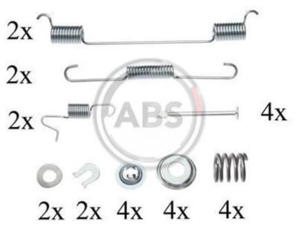 Комплект монтажный тормозных колодок A.B.S. 0818Q