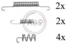 Комплект монтажный тормозных колодок A.B.S. 0831Q (фото 1)