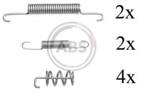 Комплект монтажный тормозных колодок A.B.S. 0831Q