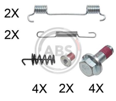 Комплект монтажный тормозных колодок A.B.S. 0878Q
