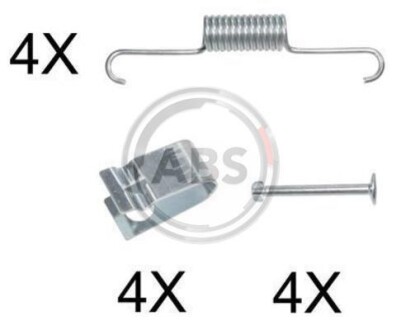 Комплект монтажный тормозных колодок A.B.S. 0884Q