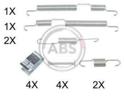 Комплект монтажный тормозных колодок A.B.S. 0885Q