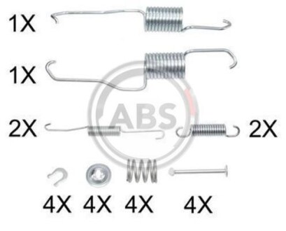 Комплект монтажный тормозных колодок A.B.S. 0886Q