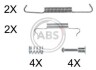 Комплект монтажный тормозных колодок A.B.S. 0887Q (фото 1)