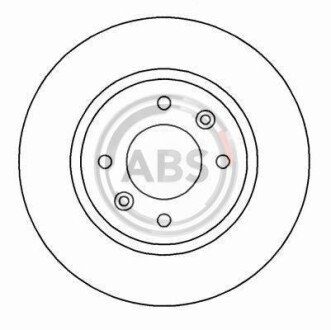 Тормозной диск передний вентилируемый A.B.S. 15114