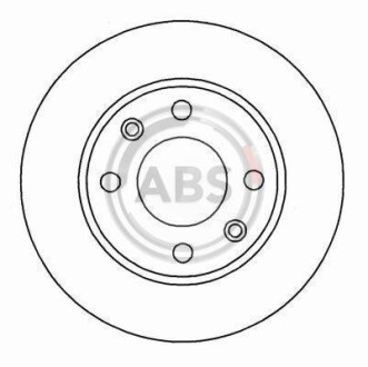 Тормозной диск передний вентилируемый A.B.S. 15318