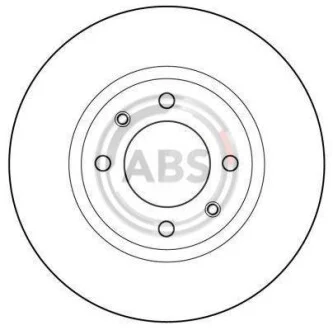 Тормозной диск передний невентилируемый A.B.S. 15414