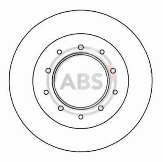 Тормозной диск задний невентилируемый A.B.S. 15616