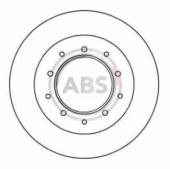 Тормозной диск задний невентилируемый A.B.S. 15616