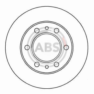 Тормозной диск передний вентилируемый A.B.S. 15654