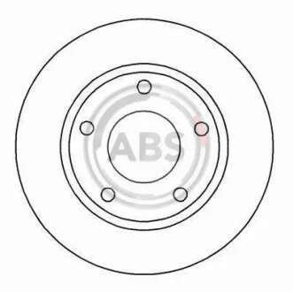 Тормозной диск задний невентилируемый A.B.S. 15712