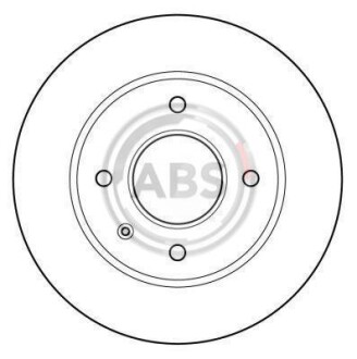 Тормозной диск передний вентилируемый A.B.S. 15728