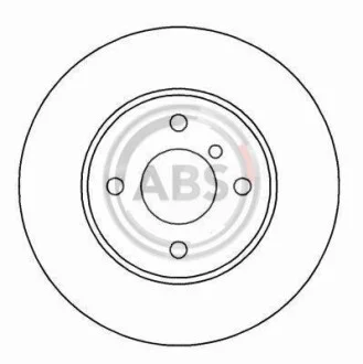 Тормозной диск передний вентилируемый A.B.S. 15767