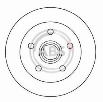 Тормозной диск передний невентилируемый A.B.S. 15780