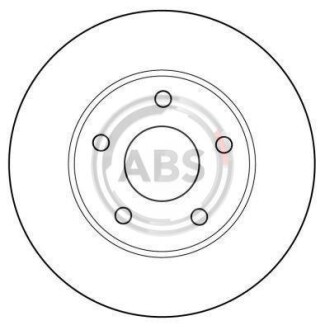 Тормозной диск передний вентилируемый A.B.S. 15788