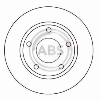 Тормозной диск задний невентилируемый A.B.S. 15798