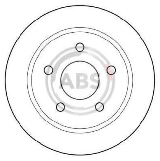 Тормозной диск задний невентилируемый A.B.S. 15802