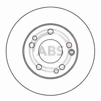 Тормозной диск передний вентилируемый A.B.S. 15816