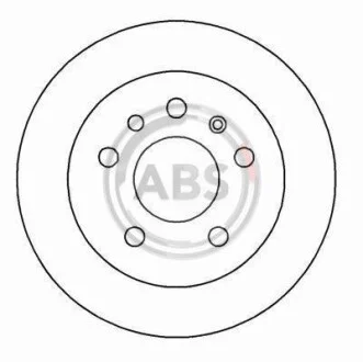 Тормозной диск задний невентилируемый A.B.S. 15818