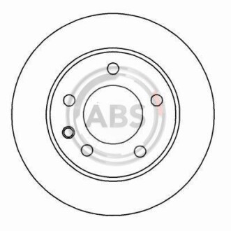 Тормозной диск передний вентилируемый A.B.S. 15819