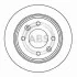 Тормозной диск задний невентилируемый A.B.S. 15890 (фото 1)