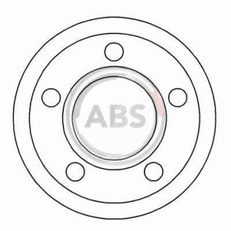 Тормозной диск передний невентилируемый A.B.S. 15892