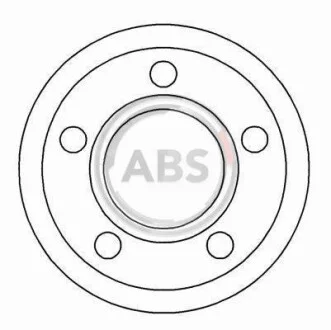 Тормозной диск передний невентилируемый A.B.S. 15892