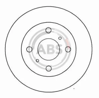 Тормозной диск передний вентилируемый A.B.S. 15895
