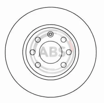 Тормозной диск передний невентилируемый A.B.S. 15929