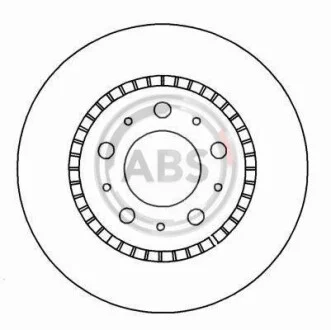 Тормозной диск передний вентилируемый A.B.S. 15932