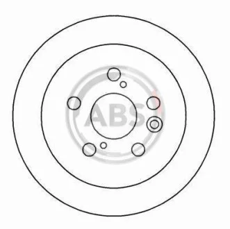 Тормозной диск задний невентилируемый A.B.S. 15990