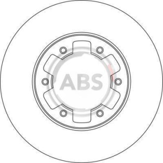 Тормозной диск передний вентилируемый A.B.S. 15994