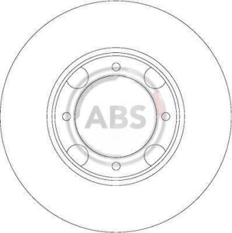 Тормозной диск передний вентилируемый A.B.S. 16047