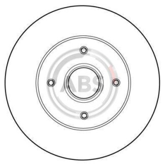 Тормозной диск задний невентилируемый A.B.S. 16058