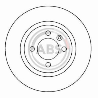 Тормозной диск передний вентилируемый A.B.S. 16069