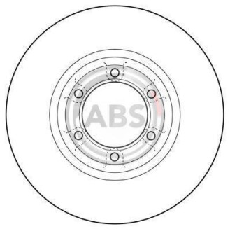 Диск тормозной A.B.S. 16074