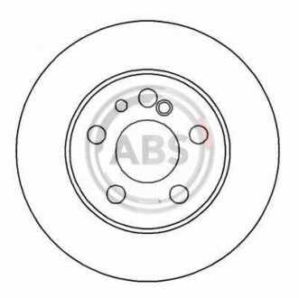 Тормозной диск задний невентилируемый A.B.S. 16111