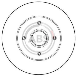 Тормозной диск задний невентилируемый A.B.S. 16149