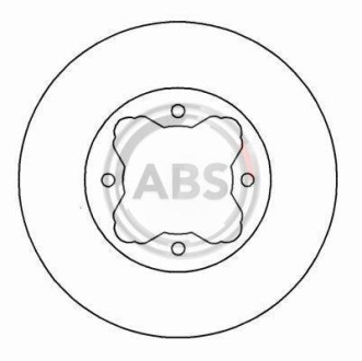 Тормозной диск передний вентилируемый A.B.S. 16167