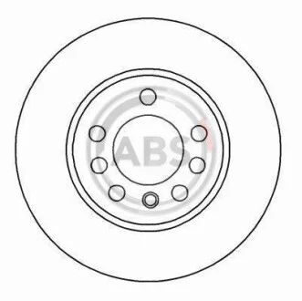 Тормозной диск передний вентилируемый A.B.S. 16213