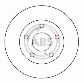 Тормозной диск передний вентилируемый A.B.S. 16232