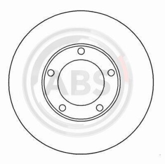 Тормозной диск передний вентилируемый A.B.S. 16235