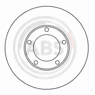 Тормозной диск передний вентилируемый A.B.S. 16235