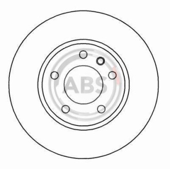 Тормозной диск передний вентилируемый A.B.S. 16263