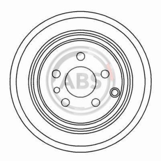 Тормозной диск задний невентилируемый A.B.S. 16289