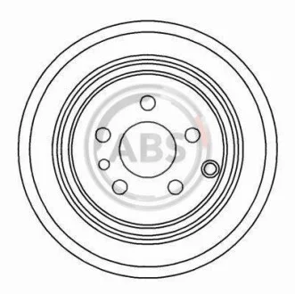 Тормозной диск задний невентилируемый A.B.S. 16289