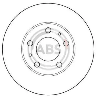 Тормозной диск передний вентилируемый A.B.S. 16291