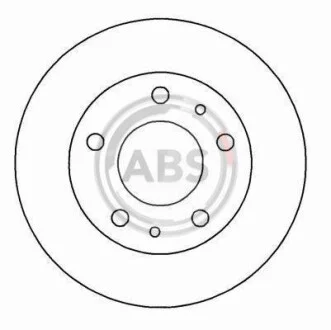 Тормозной диск передний вентилируемый A.B.S. 16292